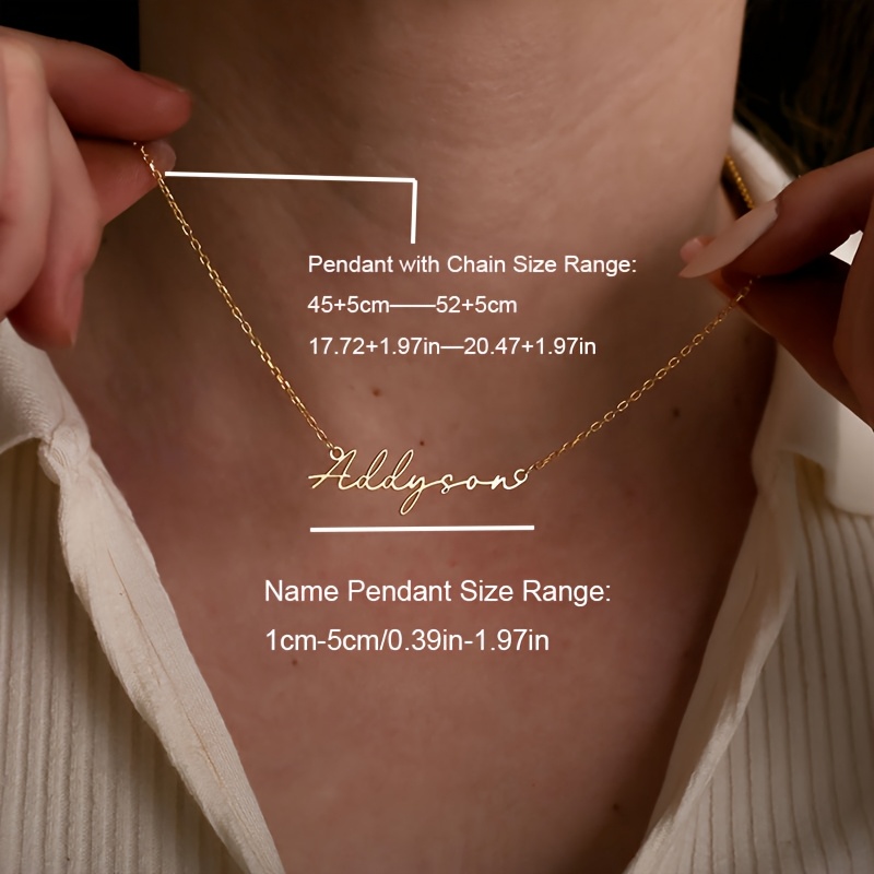 Custom Name Necklace Stainless Steel Jewelry, Personalized Choker
